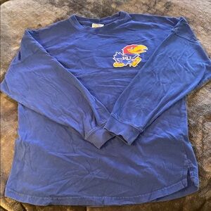 Blue Long Sleeve Shirt with KU Logo